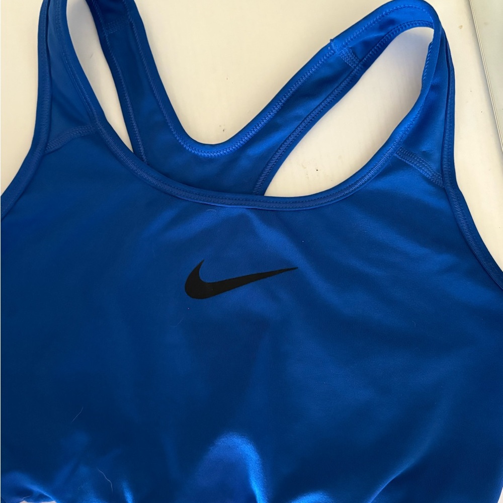 Nike Royal Blue Sports Bra Racerback Moisture-Wicking